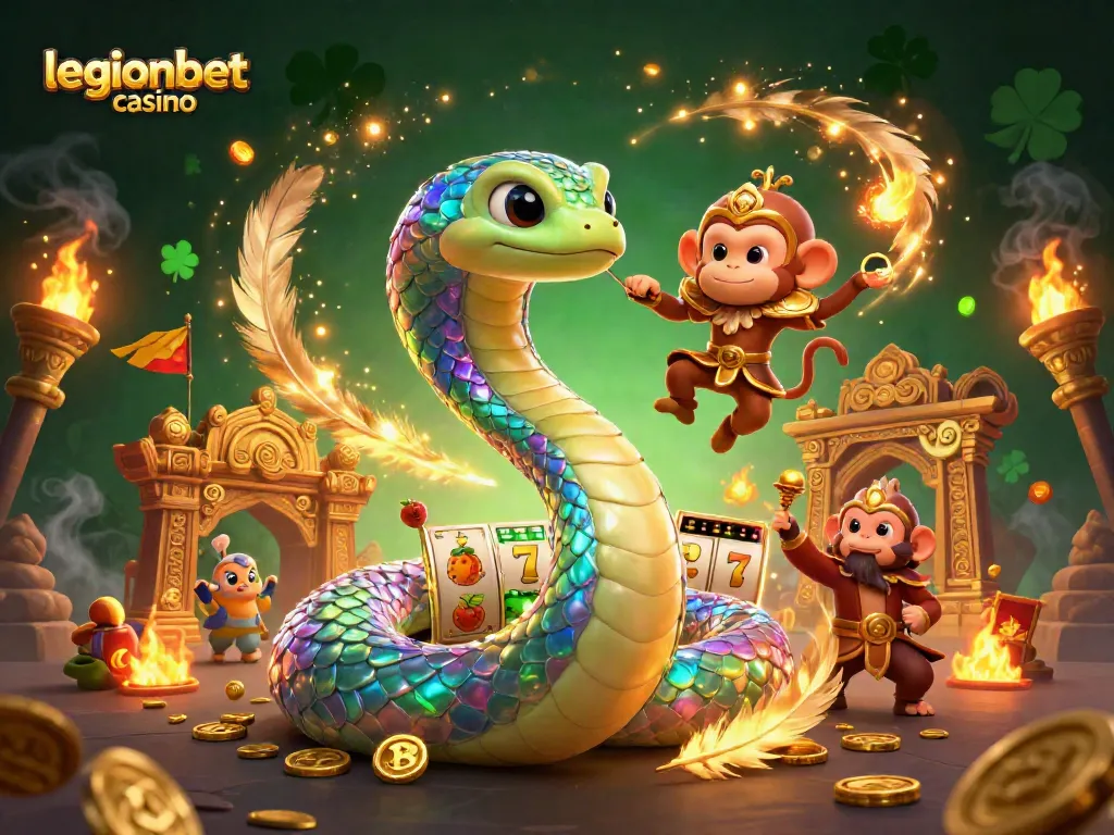 Experience the excitement at legionbet casino with this vibrant, dynamic gaming scene.