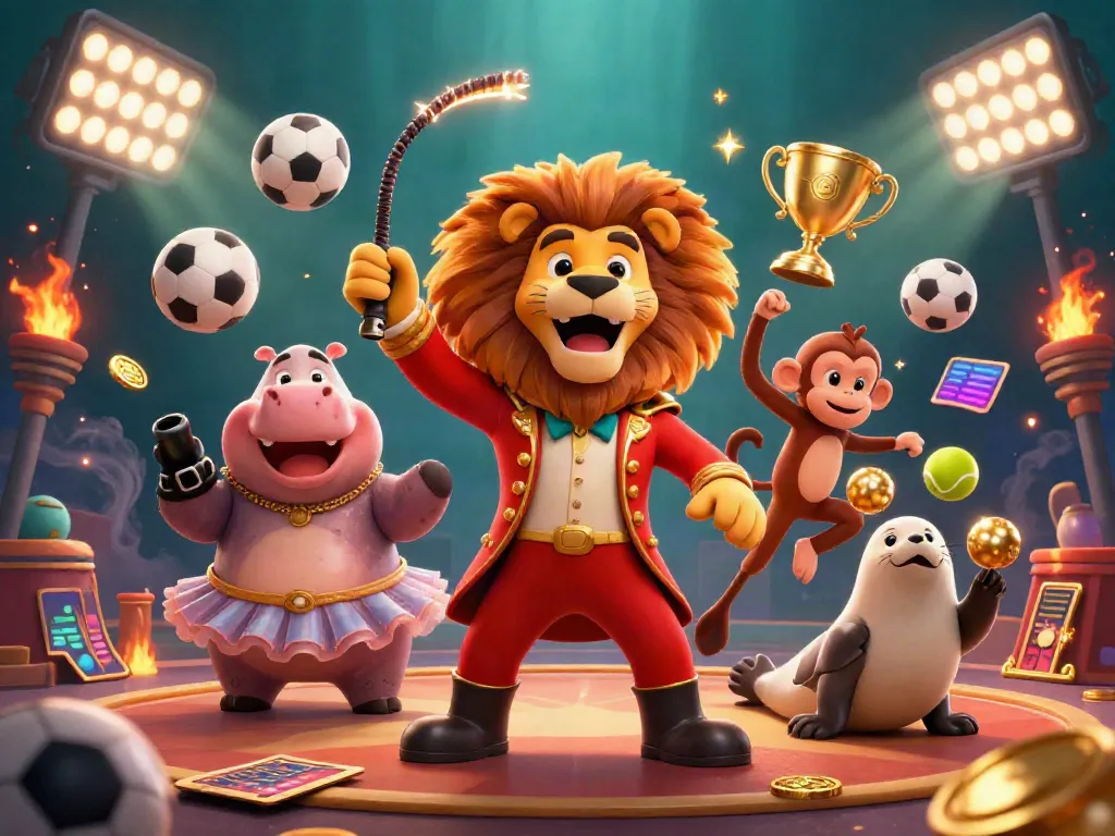 Engage with ku88's thrilling casino experience featuring lively cartoon characters and dynamic sports elements.