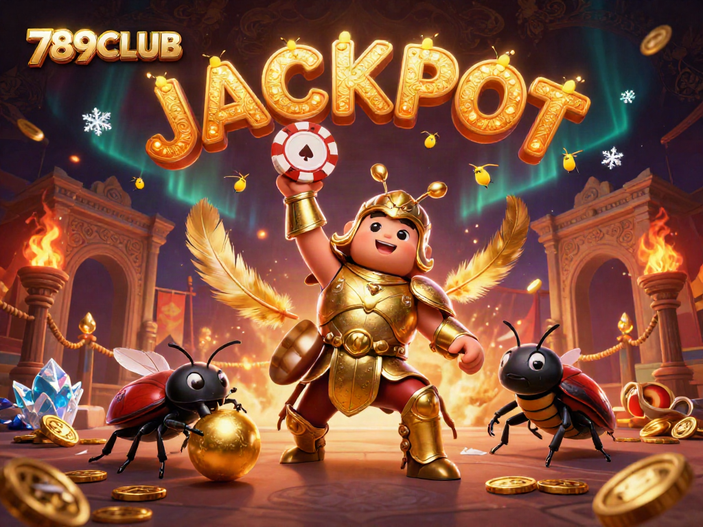 Experience the excitement of 789CLUB with vibrant 3D characters celebrating a jackpot win.