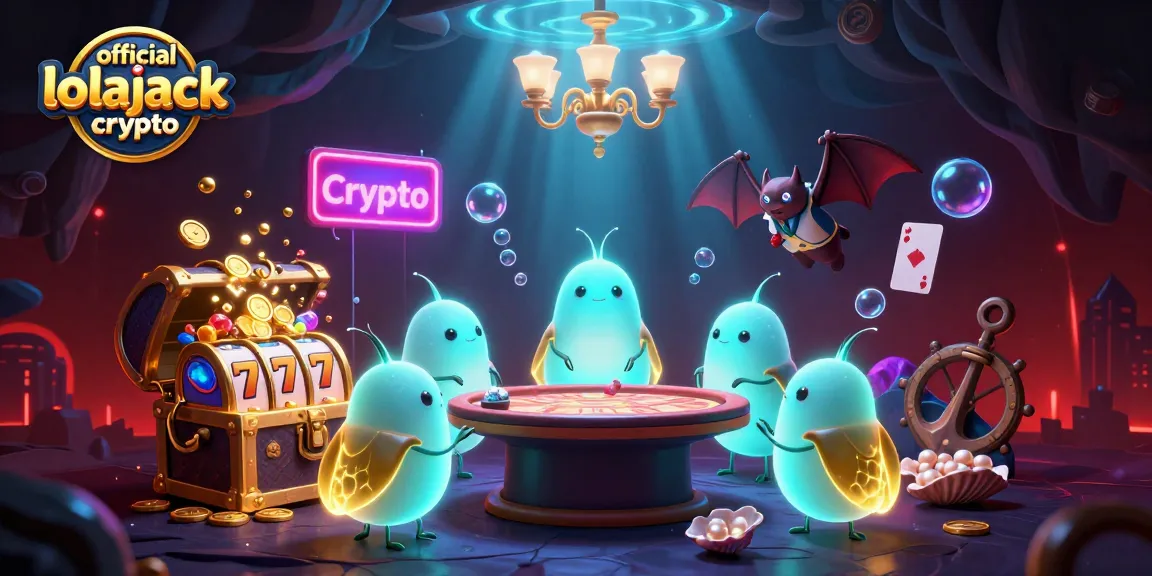 Experience thrilling gameplay at official lolajack crypto with glowworms lighting a vibrant cave casino scene.